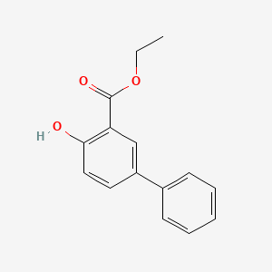 molecular formula C15H14O3 B8478291 Ethyl 5-phenylsalicylate 