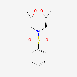 N,N-Bis{[(2R)-oxiran-2-yl]methyl}benzenesulfonamide
