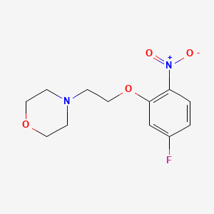 molecular formula C12H15FN2O4 B8478337 4-(2-(5-Fluoro-2-nitrophenoxy)ethyl)morpholine 