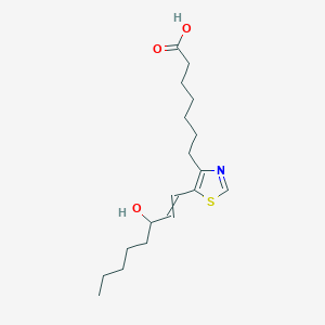 7-[5-(3-Hydroxyoct-1-en-1-yl)-1,3-thiazol-4-yl]heptanoic acid