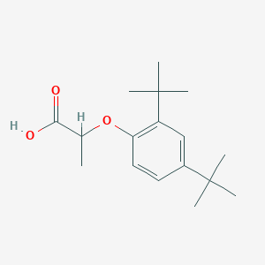 molecular formula C17H26O3 B8478405 2-(2,4-Di-tert-butylphenoxy)propanoic acid 