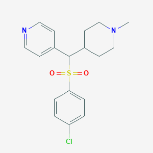 B8478414 4-[(4-Chlorobenzene-1-sulfonyl)(1-methylpiperidin-4-yl)methyl]pyridine CAS No. 558462-67-2