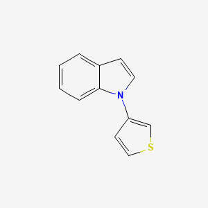 molecular formula C12H9NS B8478449 1-(3-Thienyl)indole 