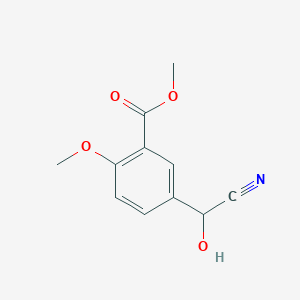 Methyl 5-(1-cyano-1-hydroxymethyl)-2-methoxybenzoate