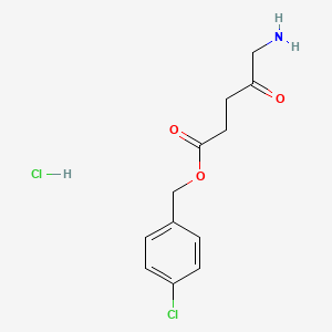 molecular formula C12H15Cl2NO3 B8478507 4-Chlorobenzyl 5-amino-4-oxopentanoate Hydrochloride 