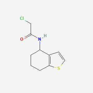 molecular formula C10H12ClNOS B8478521 N-chloroacetyl-4,5,6,7-tetrahydrobenzo[b]-thiophen-4-amine 