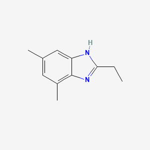 molecular formula C11H14N2 B8478561 2-Ethyl-4,6-dimethylbenzimidazole 