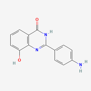 molecular formula C14H11N3O2 B8478604 2-(4-Amino-phenyl)-8-hydroxy-3H-quinazolin-4-one 