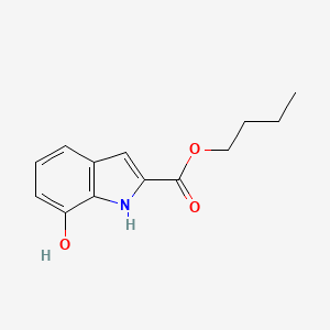 molecular formula C13H15NO3 B8478626 Butyl 7-hydroxy-1H-indole-2-carboxylate CAS No. 84638-89-1