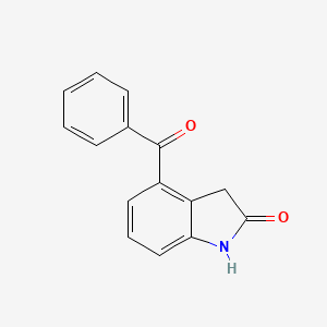 molecular formula C15H11NO2 B8478627 4-Benzoyl-1,3-dihydro-2H-indol-2-one CAS No. 61085-34-5