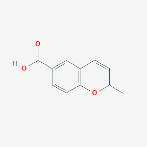 molecular formula C11H10O3 B8478639 2-methyl-2H-chromene-6-carboxylic acid 