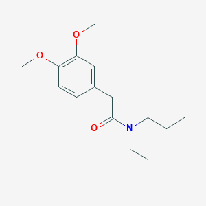 molecular formula C16H25NO3 B8478688 N,N-di-(n-propyl)-3,4-dimethoxyphenylacetamide 