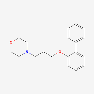 molecular formula C19H23NO2 B8478689 4-[3-(Biphenyl-2-yloxy)-propyl]-morpholine 