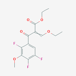 Ethyl 3-ethoxy-2-(2,4,5-trifluoro-3-methoxybenzoyl)acrylate