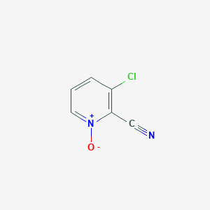 molecular formula C6H3ClN2O B8478722 3-chloro-2-cyanopyridine-N-oxide 