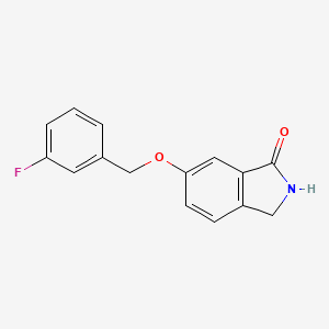 1h-Isoindol-1-one,6-[(3-fluorophenyl)methoxy]-2,3-dihydro-