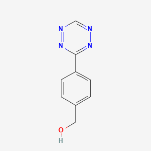 molecular formula C9H8N4O B8478742 (4-(1,2,4,5-Tetrazin-3-yl)phenyl)methanol 