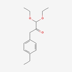 molecular formula C15H22O3 B8478766 1,1-Diethoxy-3-(4-ethylphenyl)propan-2-one 