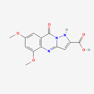5,7-Dimethoxy-9-oxo-1,9-dihydropyrazolo[5,1-b]quinazoline-2-carboxylic acid
