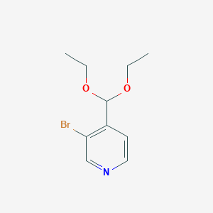 molecular formula C10H14BrNO2 B8478796 3-Bromo-4-diethoxymethyl-pyridine 