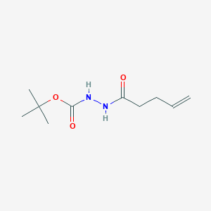 molecular formula C10H18N2O3 B8478820 Tert-butyl 2-pent-4-enoylhydrazinecarboxylate 