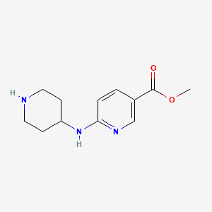 molecular formula C12H17N3O2 B8478964 6-(Piperidin-4-ylamino)-nicotinic acid methyl ester 