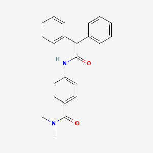 4-Diphenylacetylamino-N,N-dimethyl-benzamide