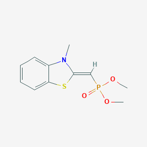 B008479 Phosphonic acid, [(3-methyl-2(3H)-benzothiazolylidene)methyl]-, dimethyl ester, (Z)-(9CI) CAS No. 102834-87-7