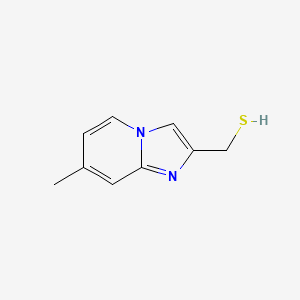 molecular formula C9H10N2S B8479009 7-Methylimidazo[1,2-a]pyridin-2-ylmethanethiol 