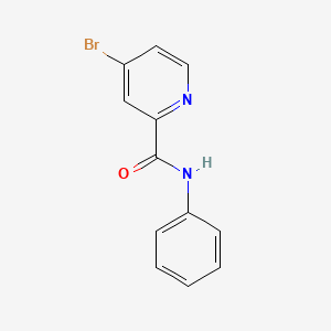 molecular formula C12H9BrN2O B8479058 4-Bromo-pyridine-2-carboxylic acid phenylamide 