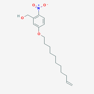molecular formula C18H27NO4 B8479085 {2-Nitro-5-[(undec-10-en-1-yl)oxy]phenyl}methanol CAS No. 400866-07-1