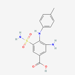 Benzoic acid,3-amino-5-(aminosulfonyl)-4-[(4-methylphenyl)amino]-