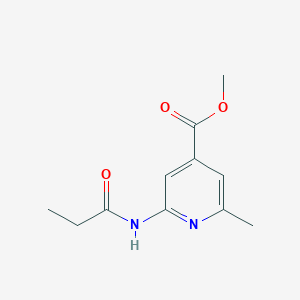 Methyl 2-methyl-6-propionamidoisonicotinate