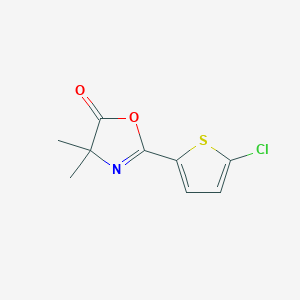 molecular formula C9H8ClNO2S B8479143 2-(5-chloro-thiophen-2-yl)-4,4-dimethyl-4H-oxazol-5-one 