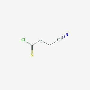 molecular formula C4H4ClNS B8479156 Cyanomethylthioacetyl chloride 