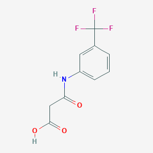 molecular formula C10H8F3NO3 B8479171 3-Oxo-3-{[3-(trifluoromethyl)phenyl]amino}propanoic acid 