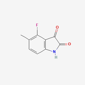 molecular formula C9H6FNO2 B8479185 4-fluoro-5-methyl-1H-indole-2,3-dione 