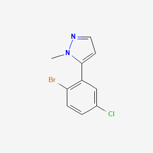 5-(2-bromo-5-chlorophenyl)-1-methyl-1H-pyrazole