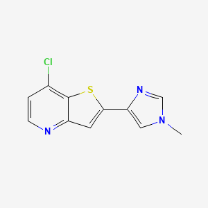 7-Chloro-2-(1-methyl-1H-imidazol-4-yl)thieno[3,2-b]pyridine