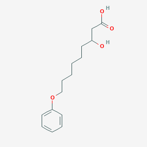molecular formula C15H22O4 B8479222 3-Hydroxy-9-phenoxynonanoic acid CAS No. 155638-21-4