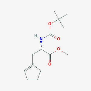 (S)-Methyl 2-((tert-butoxycarbonyl)amino)-3-(cyclopent-1-en-1-yl)propanoate