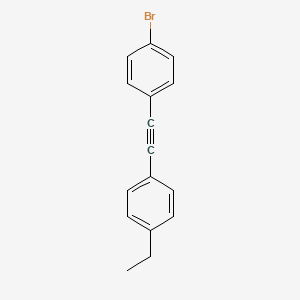 molecular formula C16H13Br B8479272 1-Bromo-4-[(4-ethylphenyl)ethynyl]benzene CAS No. 62856-43-3