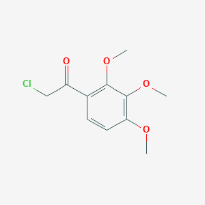 molecular formula C11H13ClO4 B8479295 2-Chloro-1-(2',3',4'-trimethoxyphenyl) ethanone 