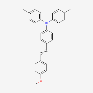 molecular formula C29H27NO B8479313 4-[2-(4-Methoxyphenyl)ethenyl]-N,N-bis(4-methylphenyl)aniline CAS No. 87340-14-5