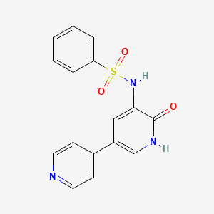 molecular formula C16H13N3O3S B8479349 N-(6-Oxo-1,6-dihydro-[3,4']bipyridinyl-5-yl)-benzenesulfonamide 