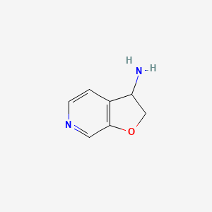 molecular formula C7H8N2O B8479361 2,3-Dihydrofuro[2,3-c]pyridin-3-amine 