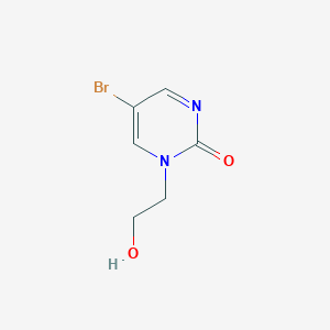 molecular formula C6H7BrN2O2 B8479370 5-Bromo-1-(2-hydroxyethyl)pyrimidin-2(1H)-one 