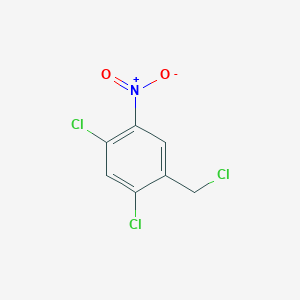 molecular formula C7H4Cl3NO2 B8479389 1,5-Dichloro-2-(chloromethyl)-4-nitrobenzene 