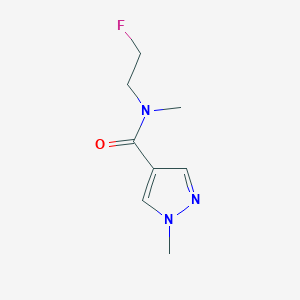 molecular formula C8H12FN3O B8479455 N-(2-Fluoroethyl)-N,1-dimethyl-1H-pyrazole-4-carboxamide 