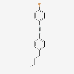 molecular formula C18H17Br B8479475 1-Bromo-4-[(4-butylphenyl)ethynyl]benzene CAS No. 62856-45-5